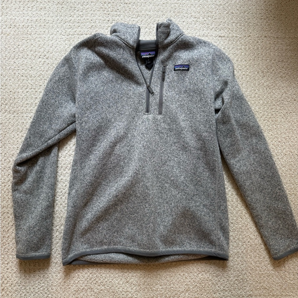 Patagonia Gray 1/4-Zip Fleece Jacket